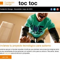 portada newsletter de Fundación Orange de mayo 2015