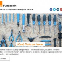 Portada newsletter Fundación Orange junio de 2016